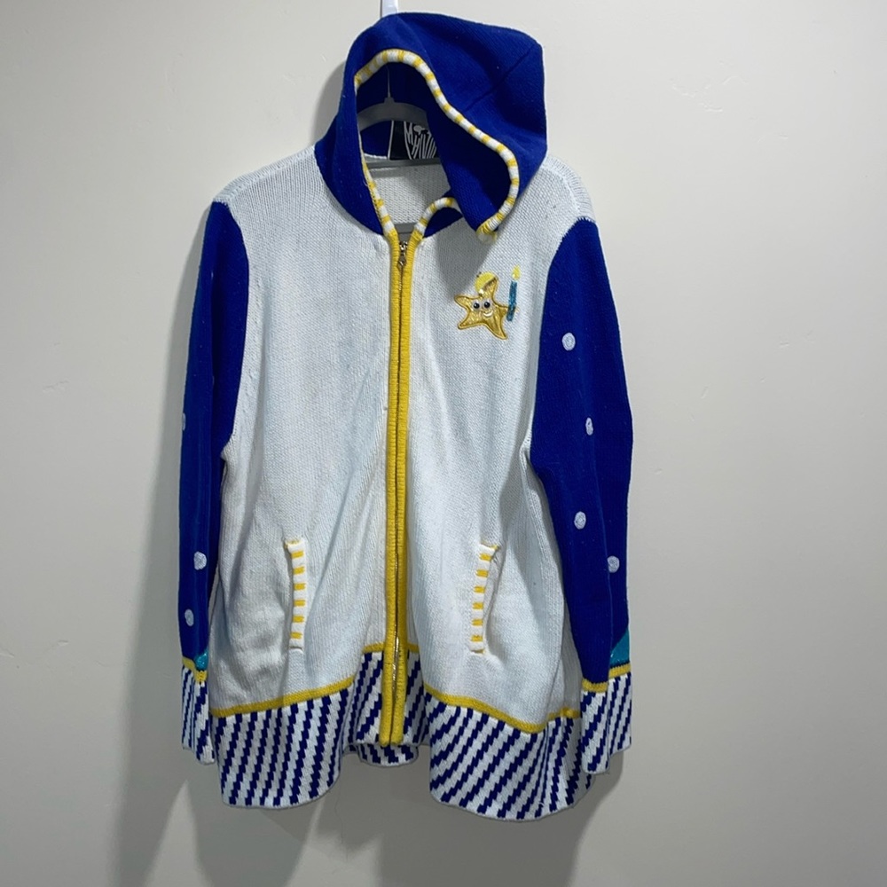 Whoopi Goldberg octopus Hanukkah jacket